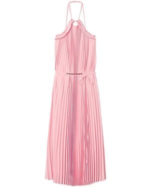 Twinset Pleated Maxi Dress - Pink