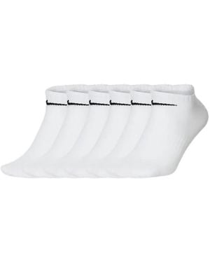 Nike Lot De Six Paires De Chaussettes Training No-Show - White