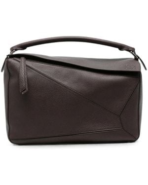 Loewe Large Puzzle Tote Bag - Black