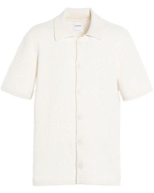 Barrie Button Lightweight Polo Shirt - White
