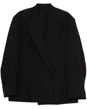 Studio Nicholson Double-Breasted Blazer - Black