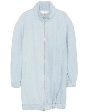 ROWEN ROSE Abrigo Con Cremallera - Azul