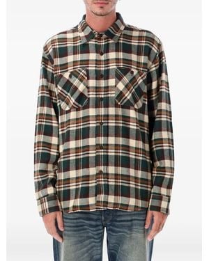 Filson Check-Print Flannel Shirt - Grey