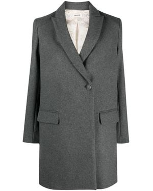 Zadig & Voltaire Double-Breasted Coat - Grey