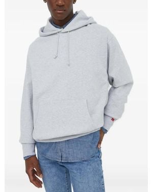 Levi's Sudadera Authentic Con Capucha Y Logo Bordado - Gris