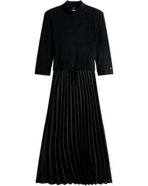 Tommy Hilfiger Geplooide Mini-Jurk - Zwart