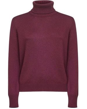 Blanca Vita Pull À Col Roulé - Violet