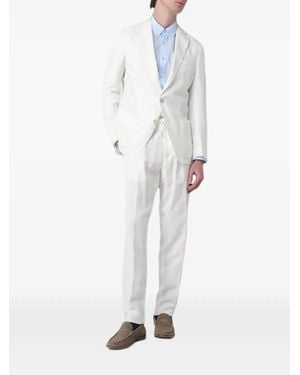 Eleventy Single-Breasted Suit - White