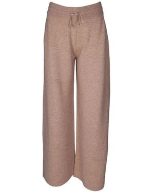 Autry Drawstring-Waist Wide-Leg Track Pants - Brown