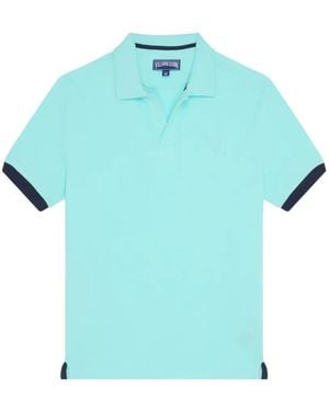 Vilebrequin Piqué T-Shirt Met Borduurwerk - Blauw