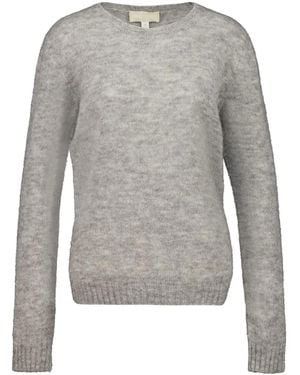 120% Lino Long-Sleeve Maglia Sweater - Grey