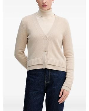 Sisley V-Neck Cardigan - Blue