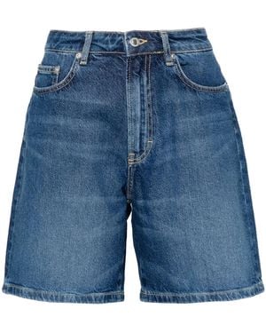 Jeanerica High-Rise Denim Shorts - Blue
