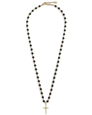 Dolce & Gabbana Collier Cross - Métallisé