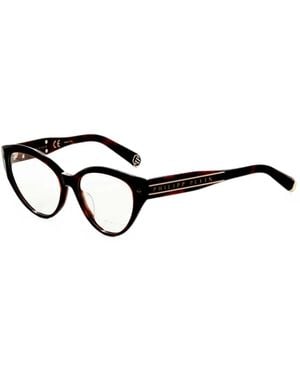 Philipp Plein Tortoiseshell-Effect Cat-Eye Glasses - Brown