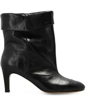 Isabel Marant Eldra Fold-Over Ankle Boots - Black