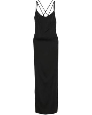 RHIZOME Merida Side-Split Maxi Dress - Black