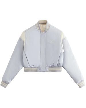Kith Landry Cropped Bomber Jacket - White