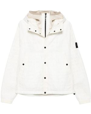 Stone Island Giacca Crinkle Reps Ny - Bianco