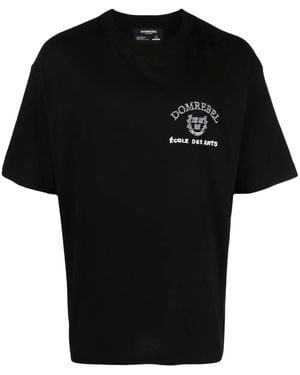 DOMREBEL Graphic-Print Cotton T-Shirt - Black