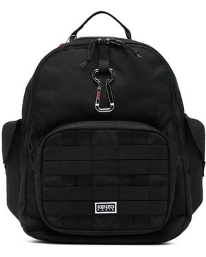 KENZO Rucksack Mit Logo-Stickerei - Schwarz