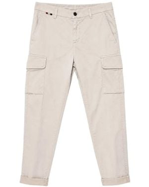 Mason's Multi-Pocket Cargo Trousers - White