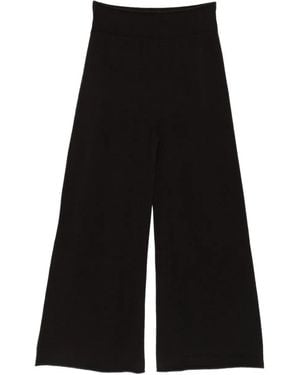 Vanisé Pantaloni A Gamba Ampia - Nero