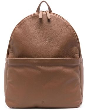 Eleventy Leather Backpack - Brown