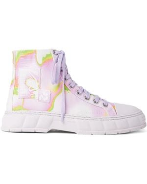 Viron High-Top-Sneakers Mit Logo-Print - Pink