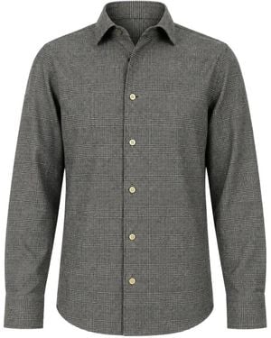Franzese Collection Check-Pattern Shirt - Grey