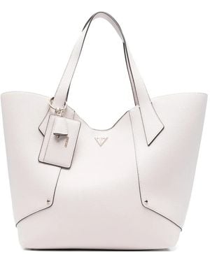 Guess Darcy Logo Tote Bag - Natural
