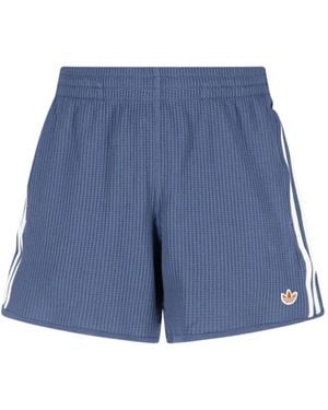adidas Waffle Knit Sprinter Shorts - Blue
