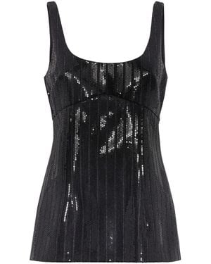 Brunello Cucinelli Sequin-Embellished Blouse - Black