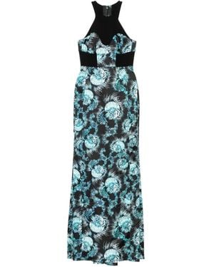 Just Cavalli Vestido Con Conchas Estampadas - Azul