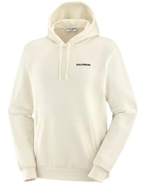 Salomon Window Graphic-Print Drawstring Hoodie - White