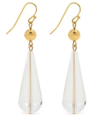 Ben-Amun Pendientes Con Diseño De Lágrima - Blanco