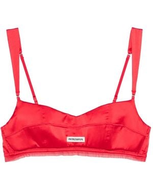 Patrizia Pepe Soutien-Gorge À Détail De Logo - Red