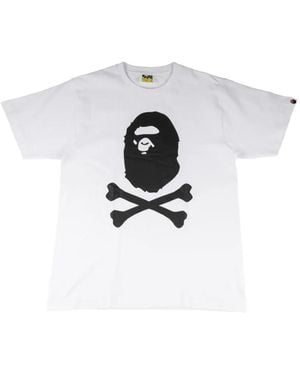 A Bathing Ape Graphic-Print T-Shirt - White