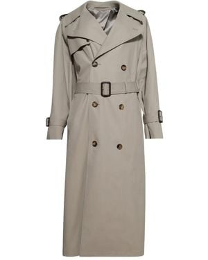 Wardrobe NYC Double-Breasted Belted Trench Coat - Grey