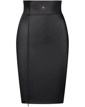 Maison Close Falda Chambre Noire ajustada - Negro