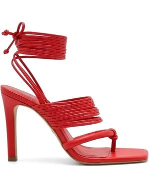 Amir Slama Tie-Fastening Sandals - Red
