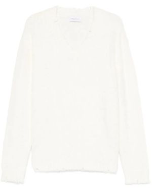 Diana Studio V-Neck Sweater - White