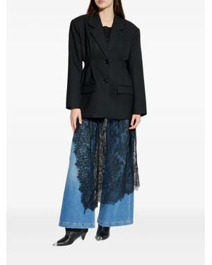 Munthe Robe Rocco En Dentelle - Blue