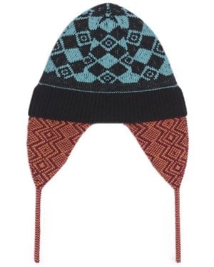 Dries Van Noten Jacquard Wool Hat - Black