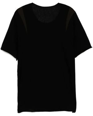 Label Under Construction T-Shirt Mit Rundhalsausschnitt - Schwarz