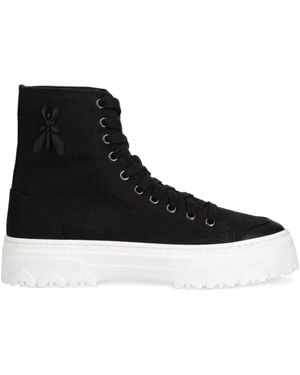 Patrizia Pepe Botas militares con cordones - Negro
