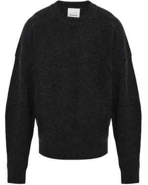 Isabel Marant Ribbed-Knit Crew-Neck Jumper - Black