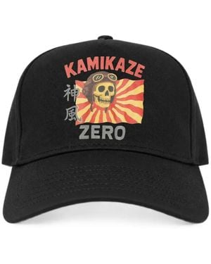 Melt Graphic-Print Baseball Cap - Black