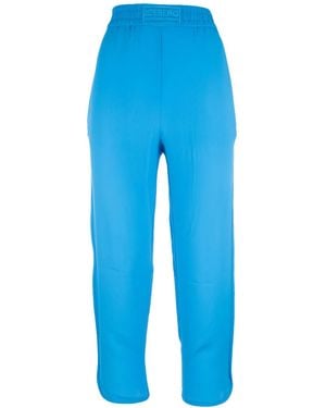 Iceberg Logo-Embroidered Track Trousers - Blue