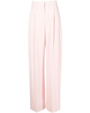 McQueen Pleat-Detail Tailored Trousers - Pink